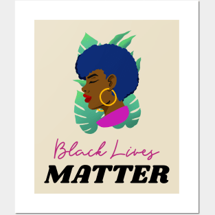 Black Lives Matter African American Woman in Nature Posters and Art